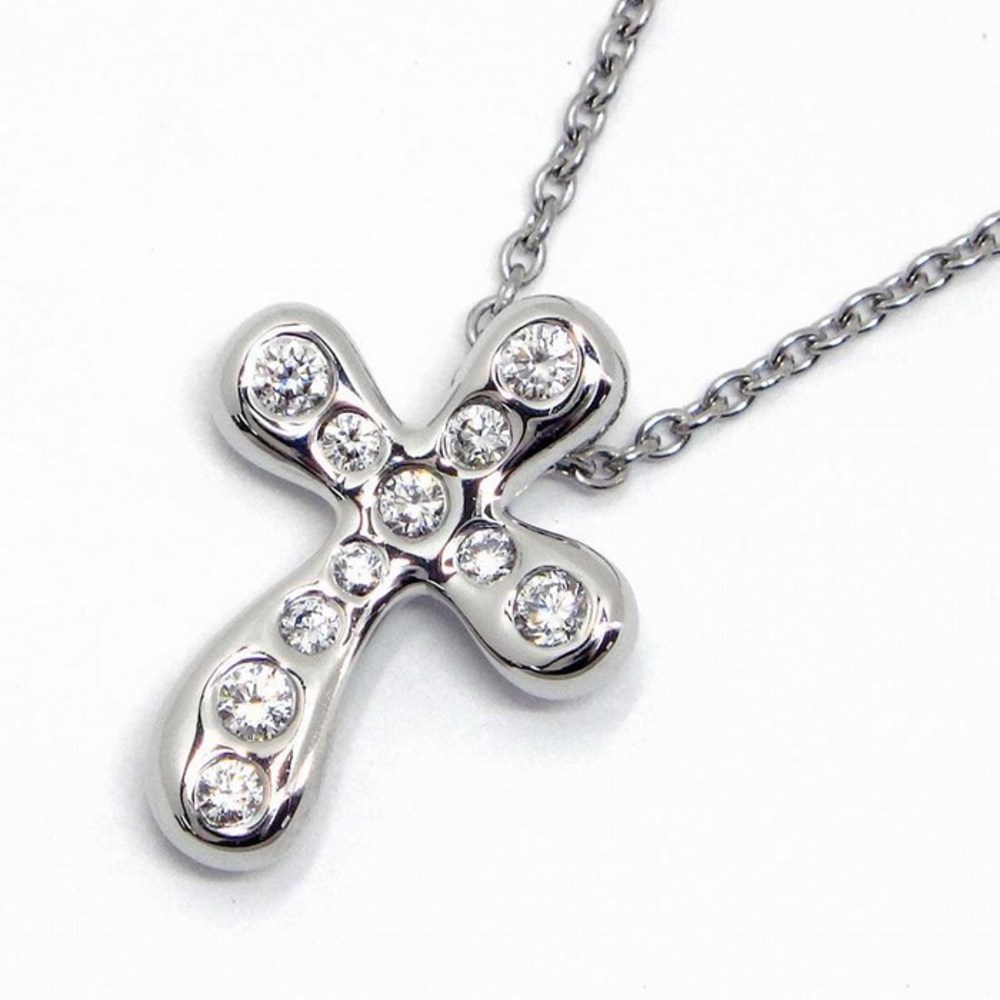 Tiffany Necklace Small Cross Diamond